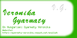 veronika gyarmaty business card